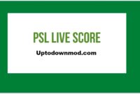 PSL Live Score Today